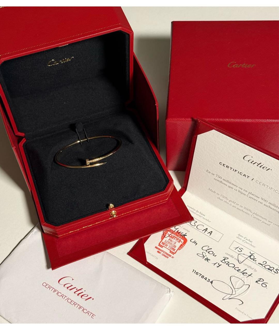 CARTIER Золотой браслет из розового золота, фото 5