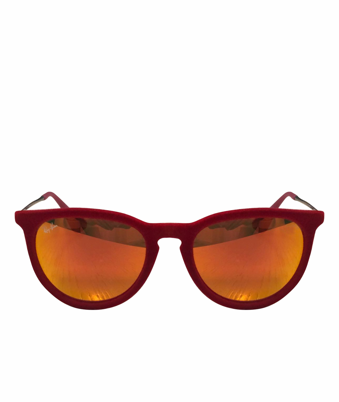 RAY BAN Красные пластиковые солнцезащитные очки, фото 1