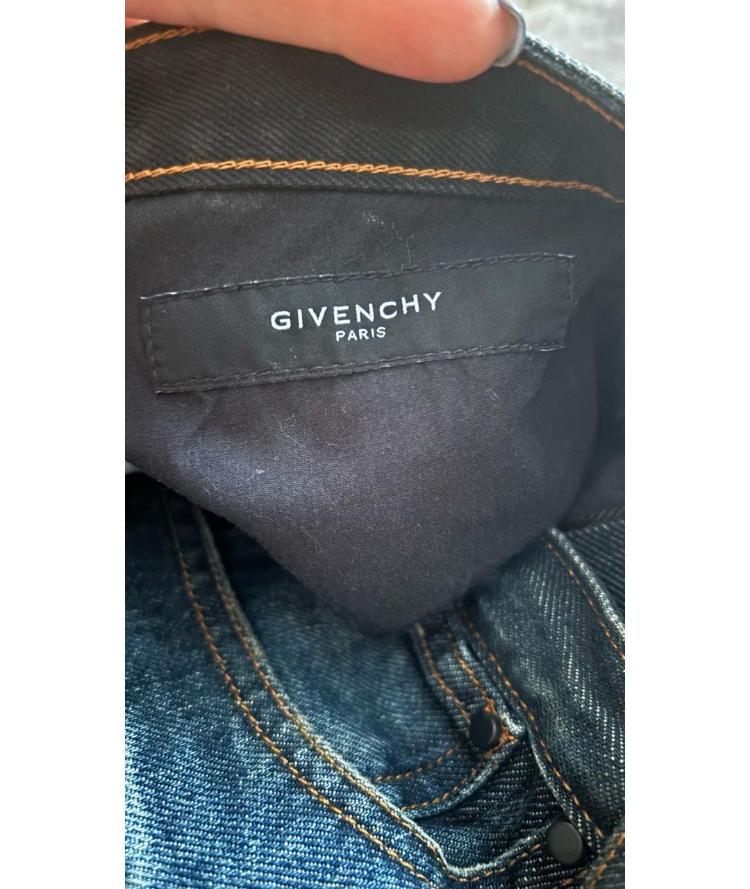 GIVENCHY Синие хлопковые джинсы слим, фото 6