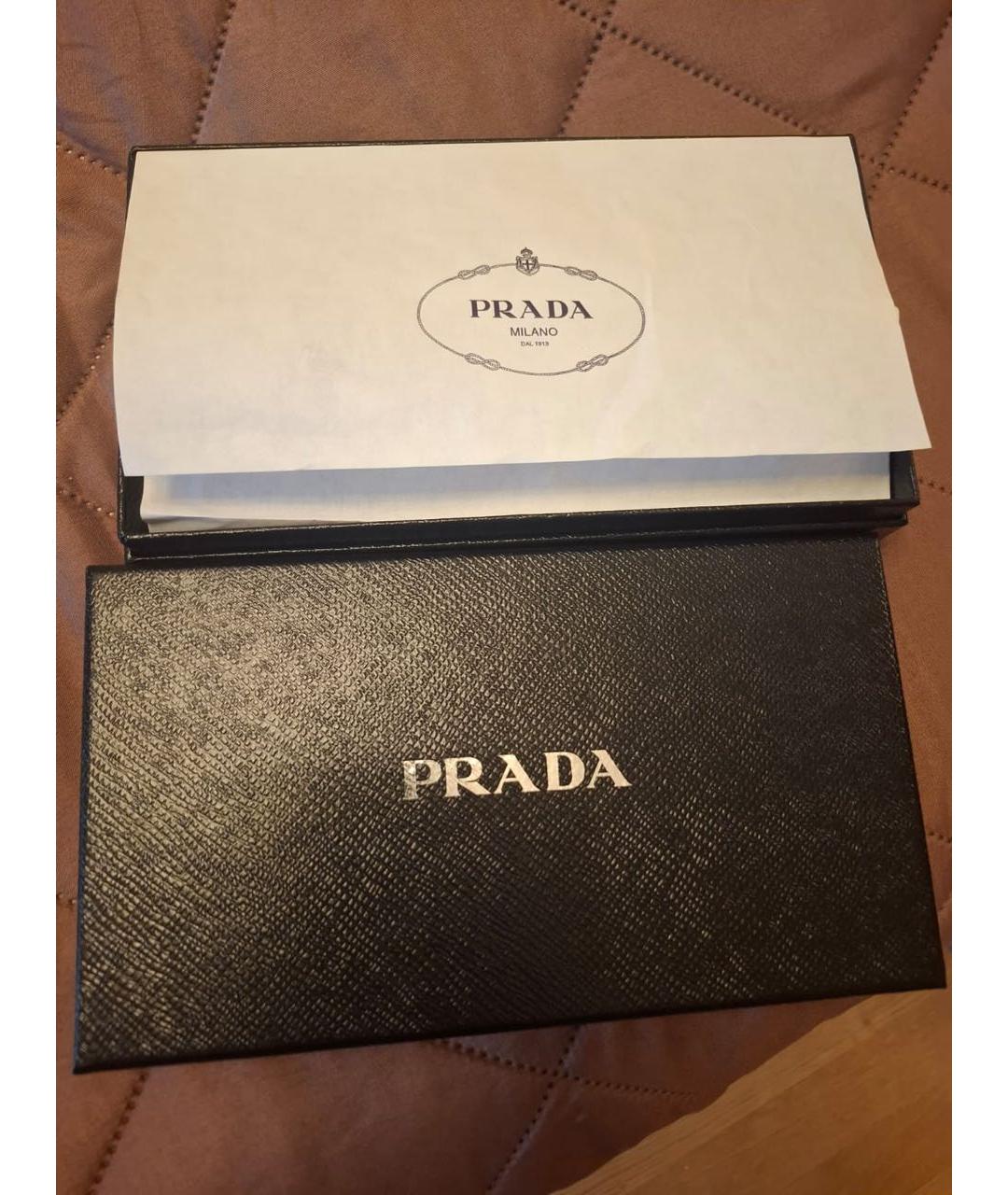 PRADA Синий кожаный кошелек, фото 6