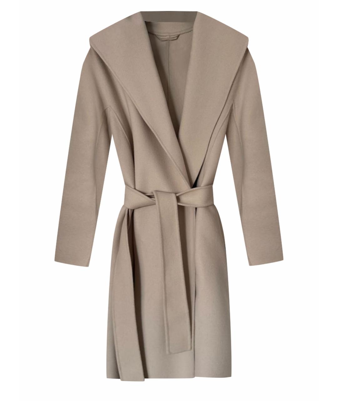 MAX MARA Серое шерстяное пальто, фото 1