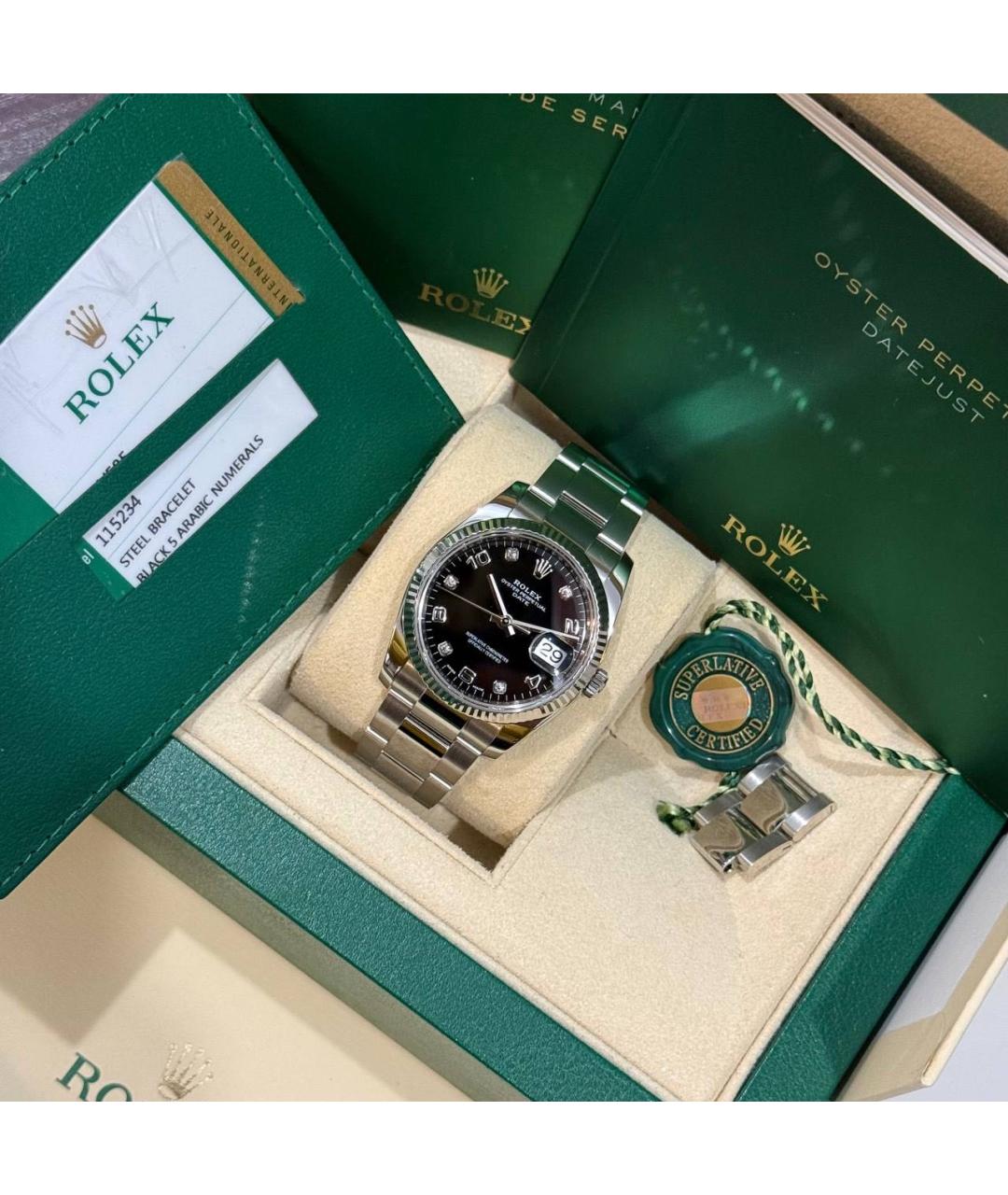 ROLEX Серебряные часы из белого золота, фото 4