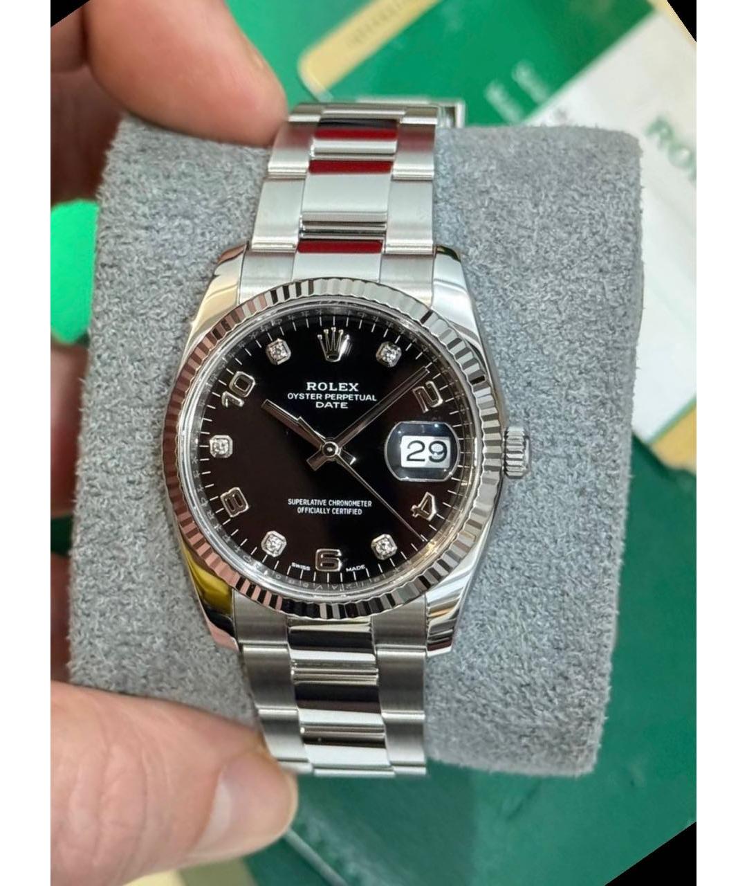 ROLEX Серебряные часы из белого золота, фото 8