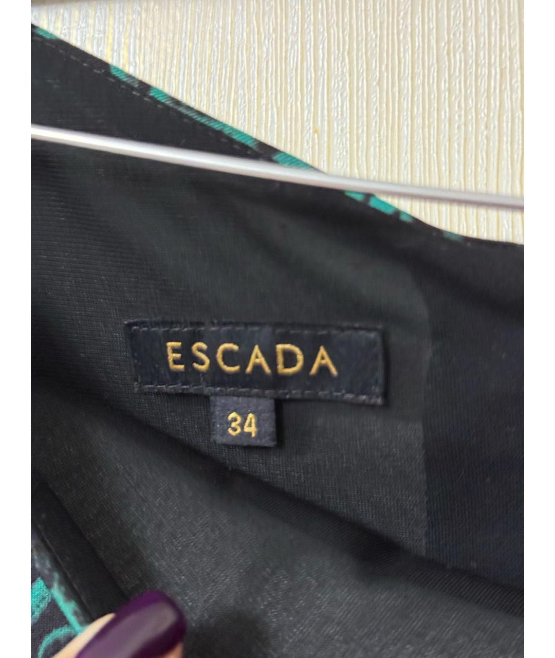 ESCADA Зеленые полиэстеровое коктейльное платье, фото 3