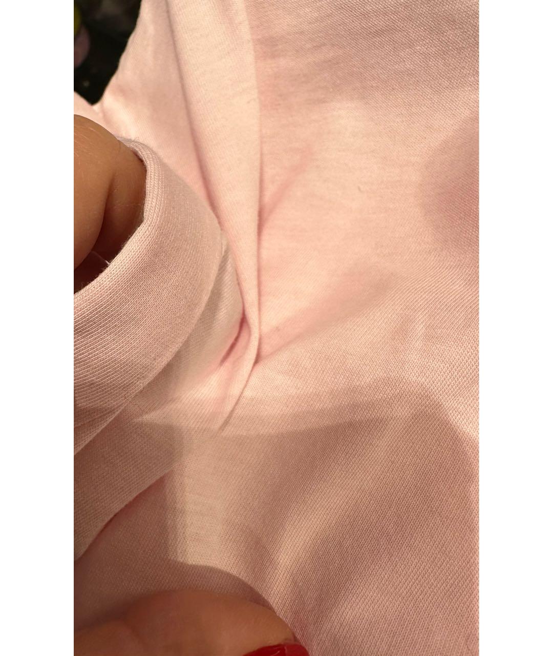 BALMAIN Розовая хлопковая футболка, фото 7