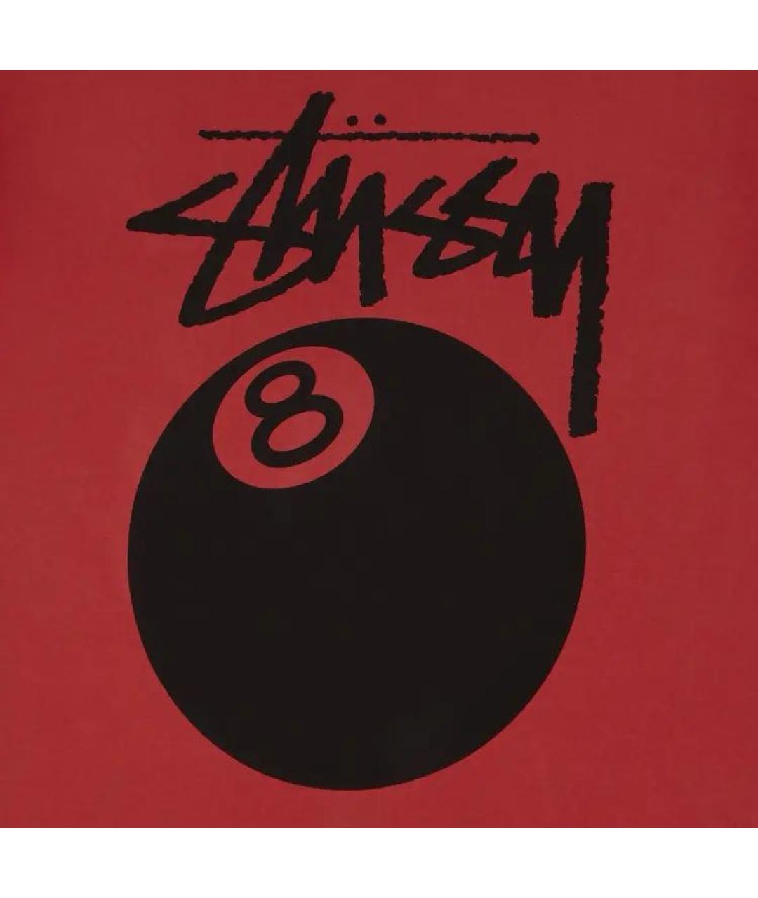 STUSSY Красная хлопковая футболка, фото 3