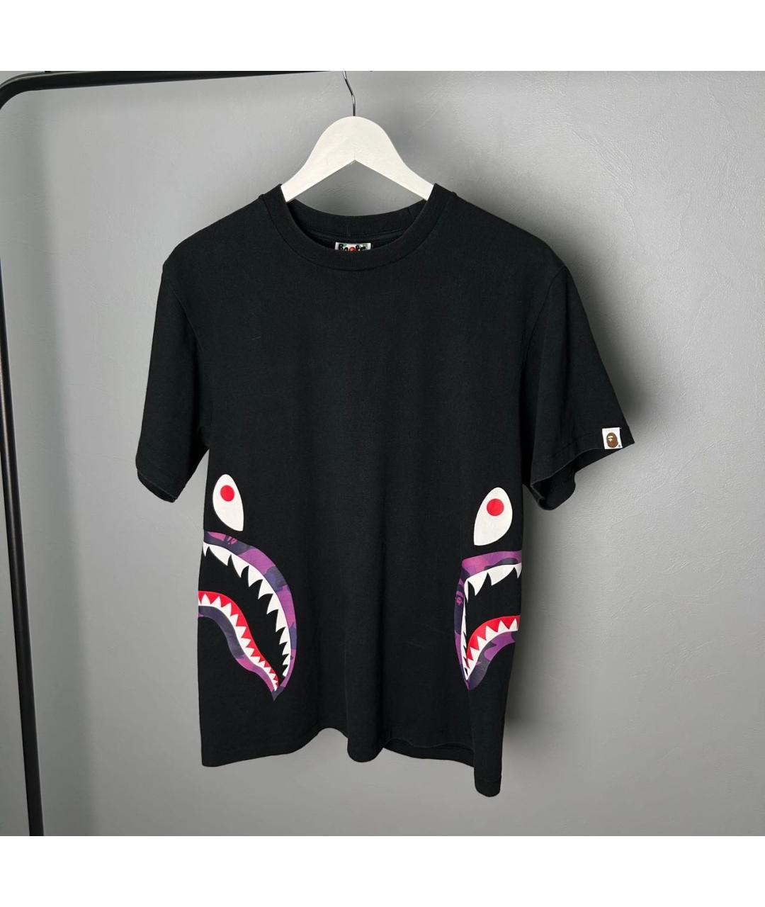 BAPE Черная хлопковая футболка, фото 3