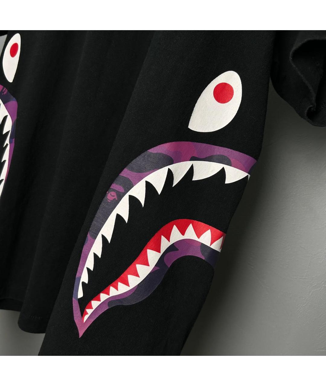 BAPE Черная хлопковая футболка, фото 2