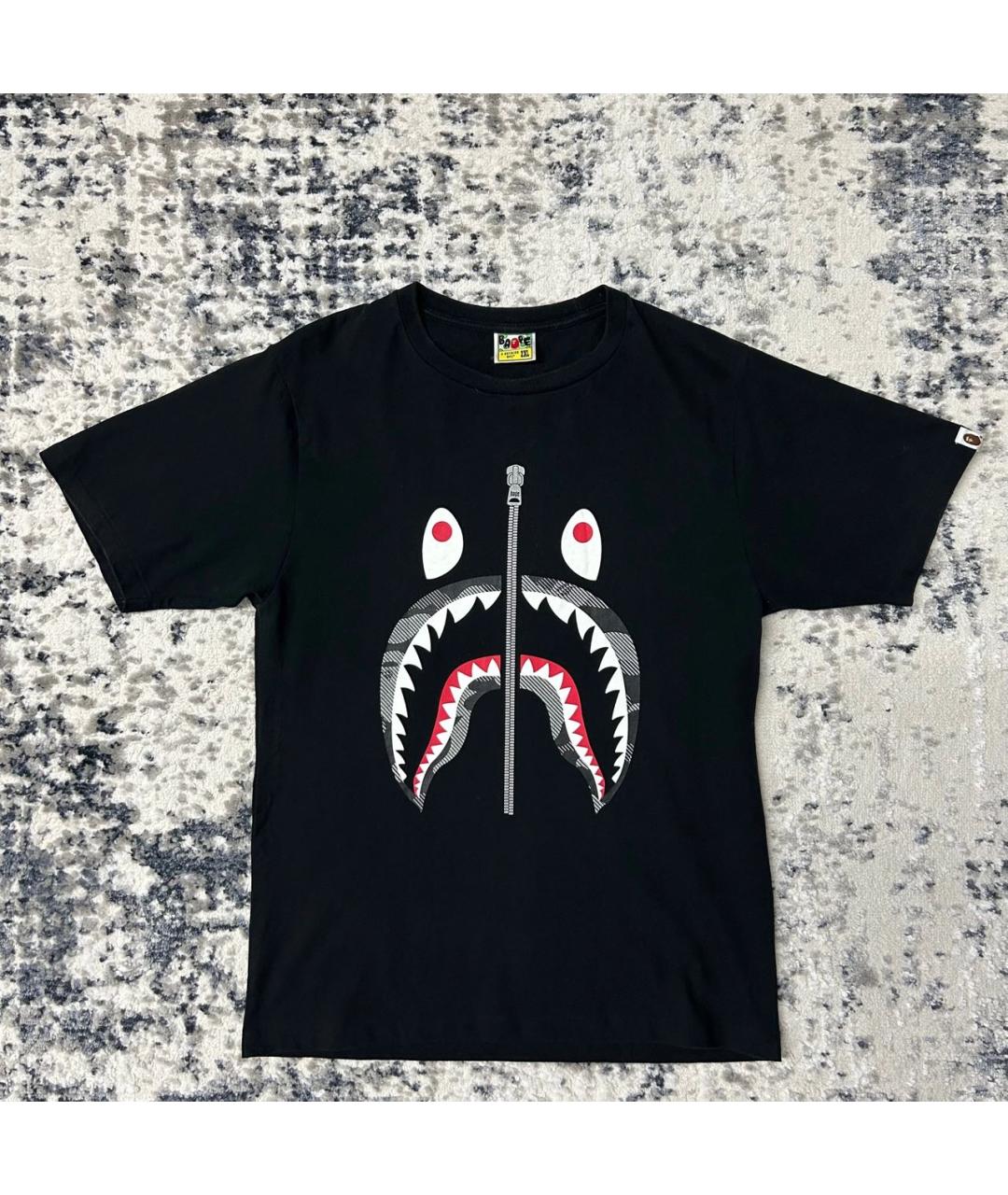 BAPE Черная хлопковая футболка, фото 3