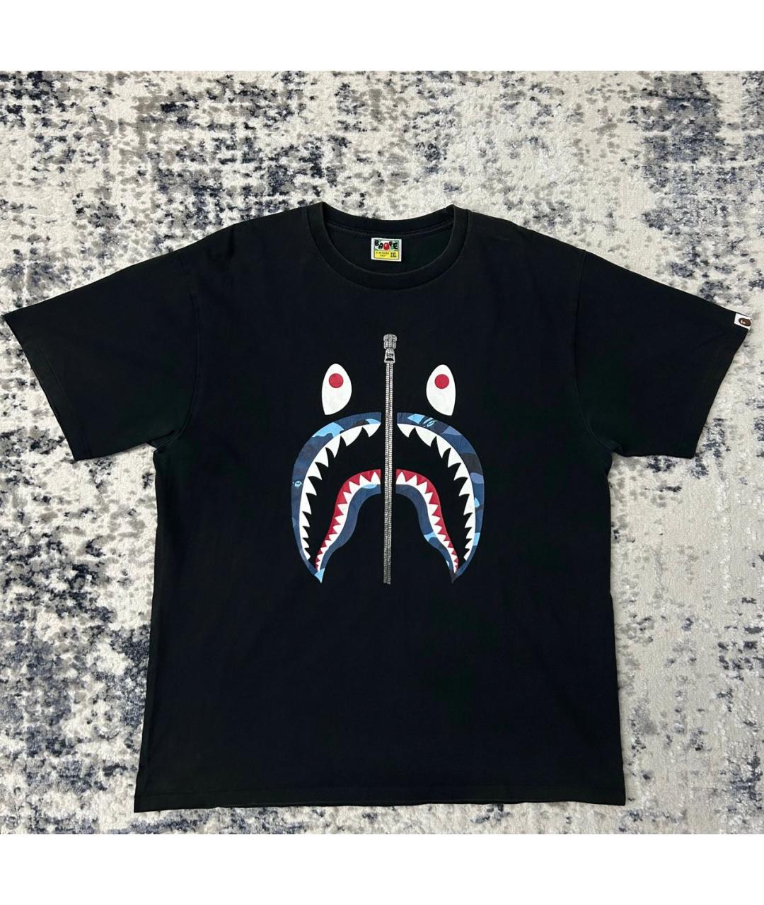 BAPE Черная хлопковая футболка, фото 3