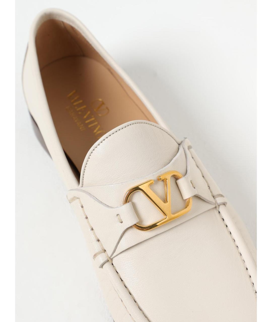 VALENTINO Розовые кожаные лоферы, фото 4