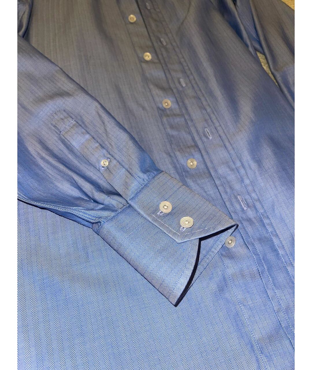 TOM FORD Синяя хлопковая классическая рубашка, фото 4