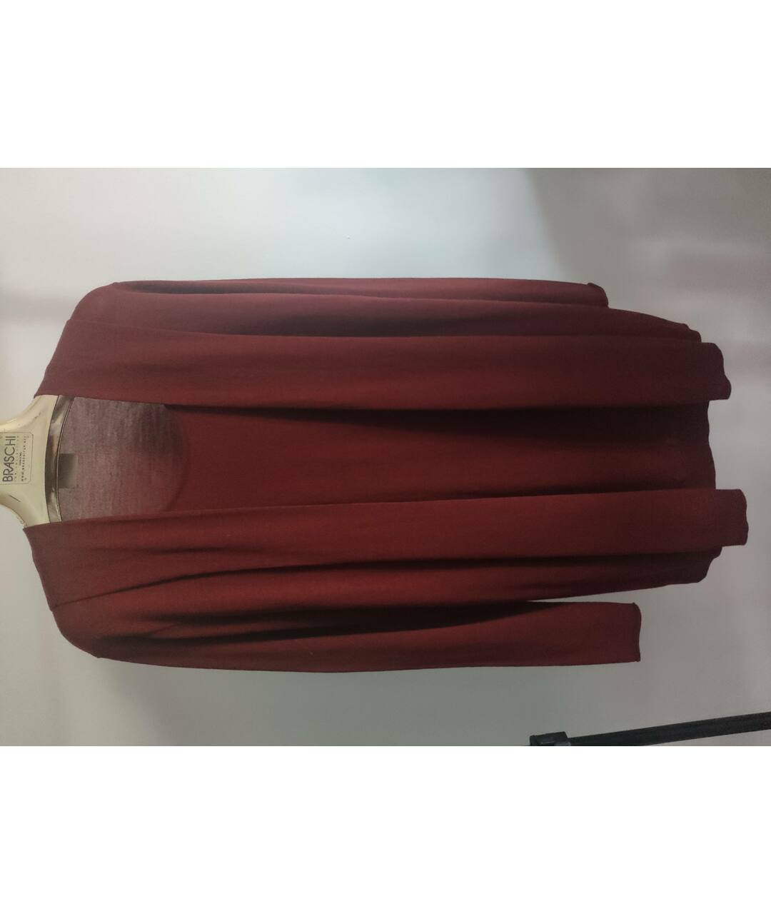 NUDE Бордовый шерстяной джемпер / свитер, фото 8