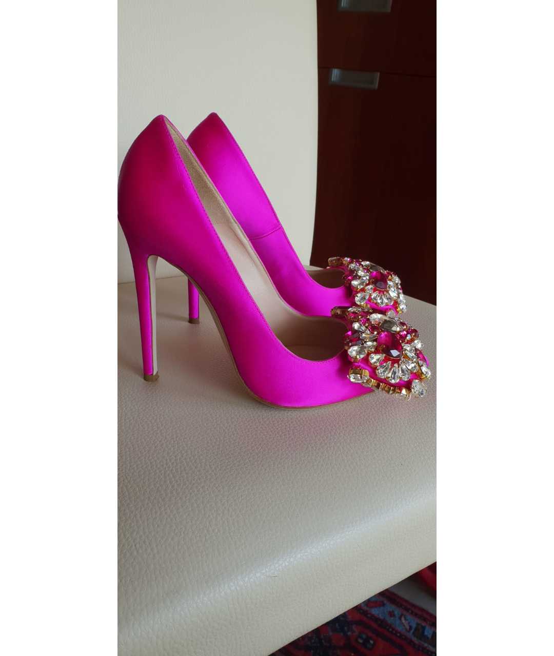 GEDEBE Розовые текстильные туфли, фото 2