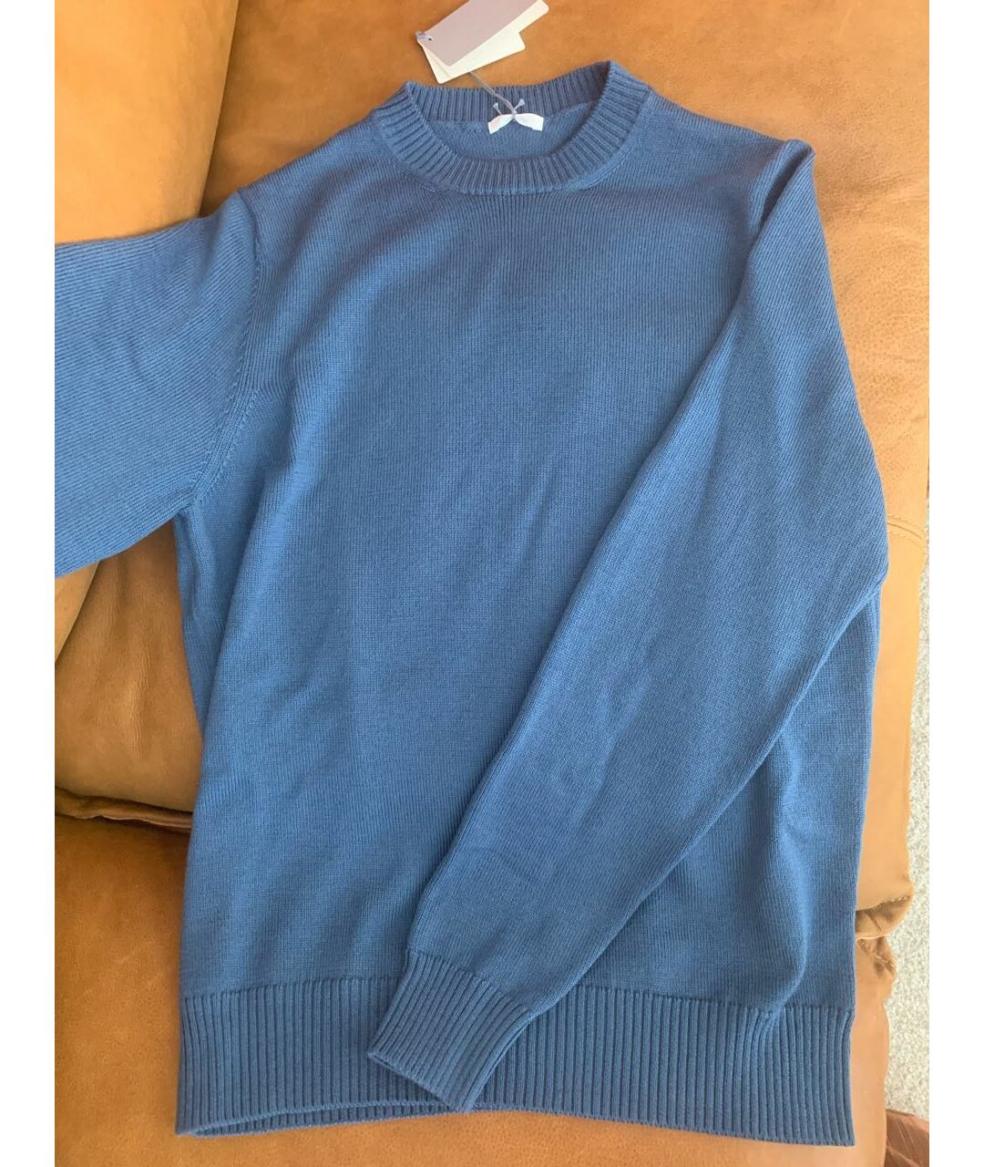 MALO Голубой шерстяной джемпер / свитер, фото 2