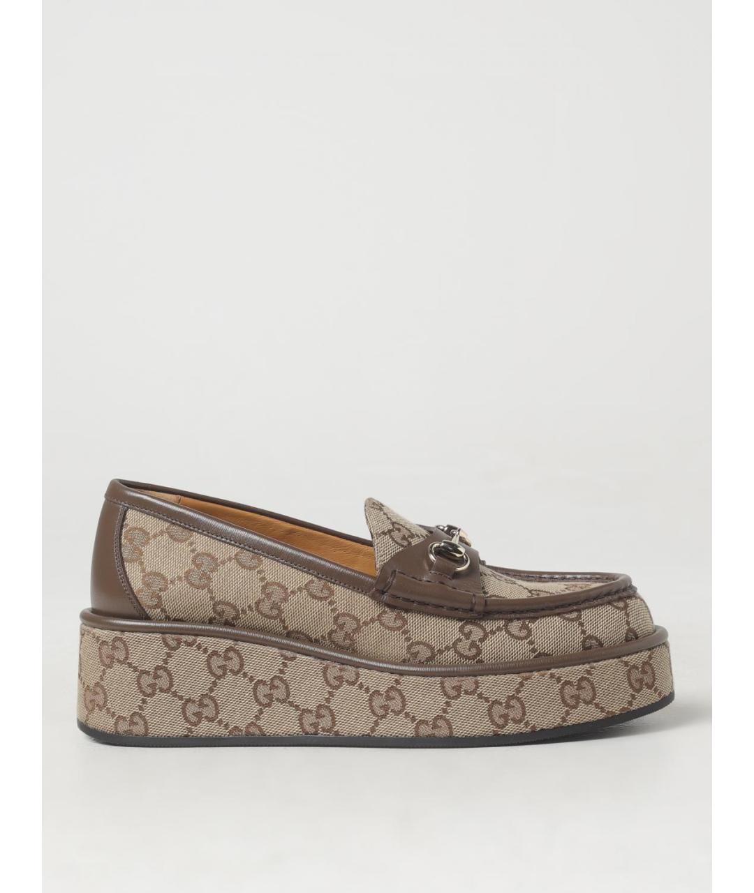 GUCCI Бежевые лоферы, фото 5