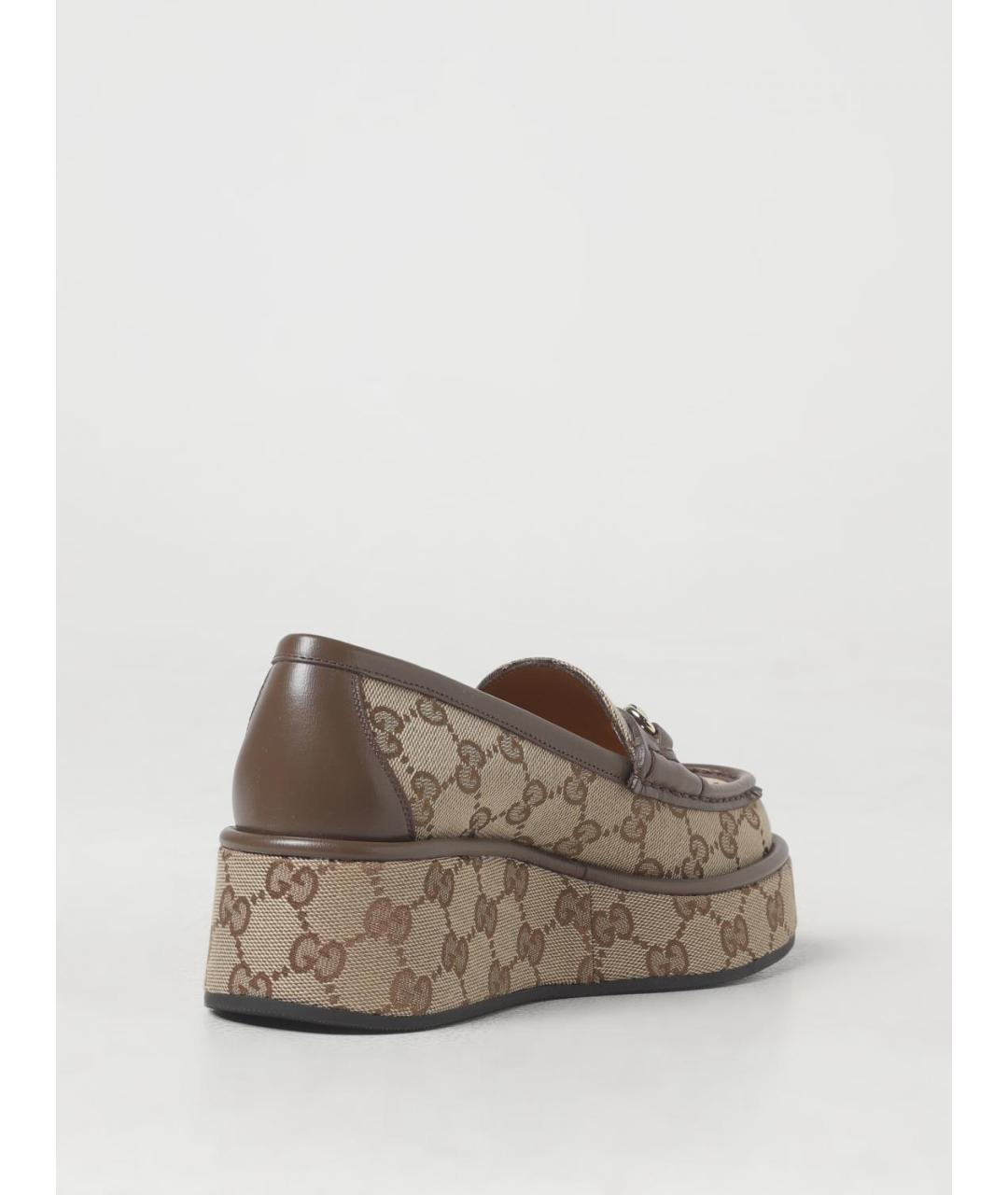 GUCCI Бежевые лоферы, фото 3