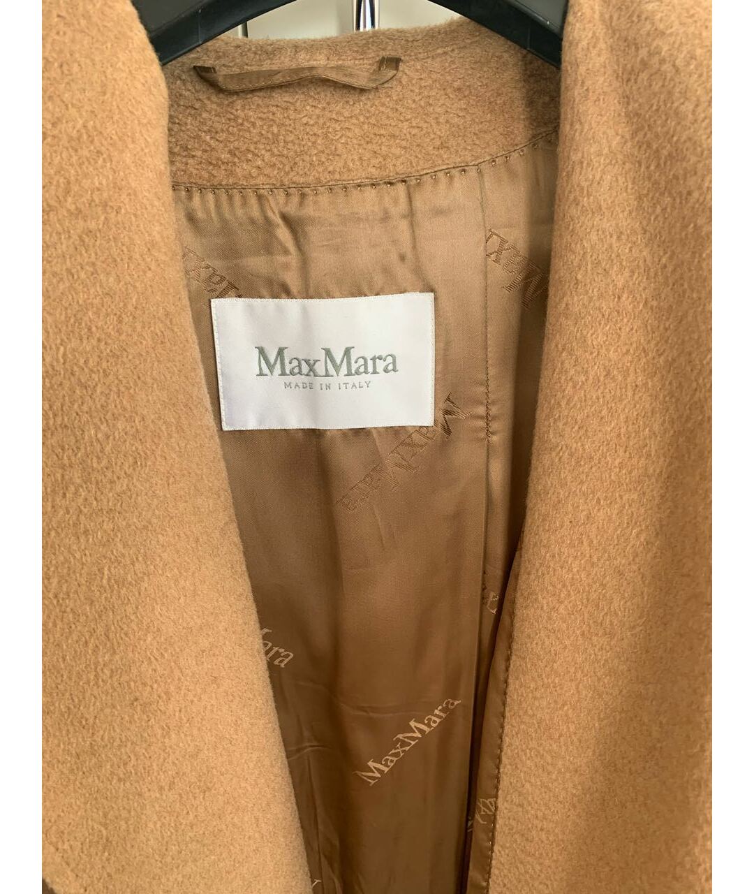 'S MAX MARA Бежевое шерстяное пальто, фото 2