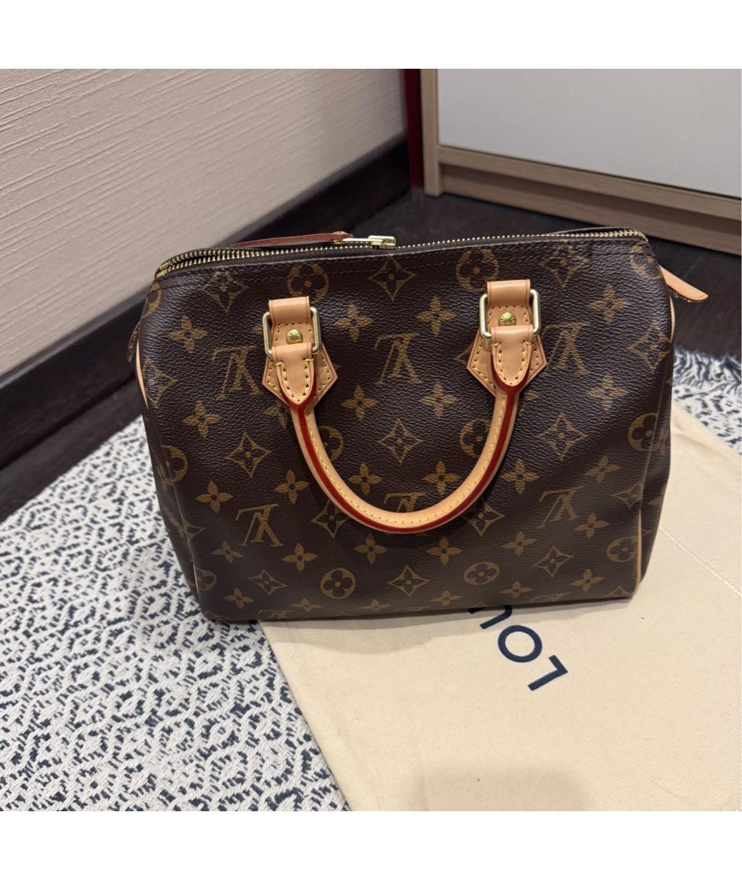 LOUIS VUITTON Коричневая сумка с короткими ручками, фото 2