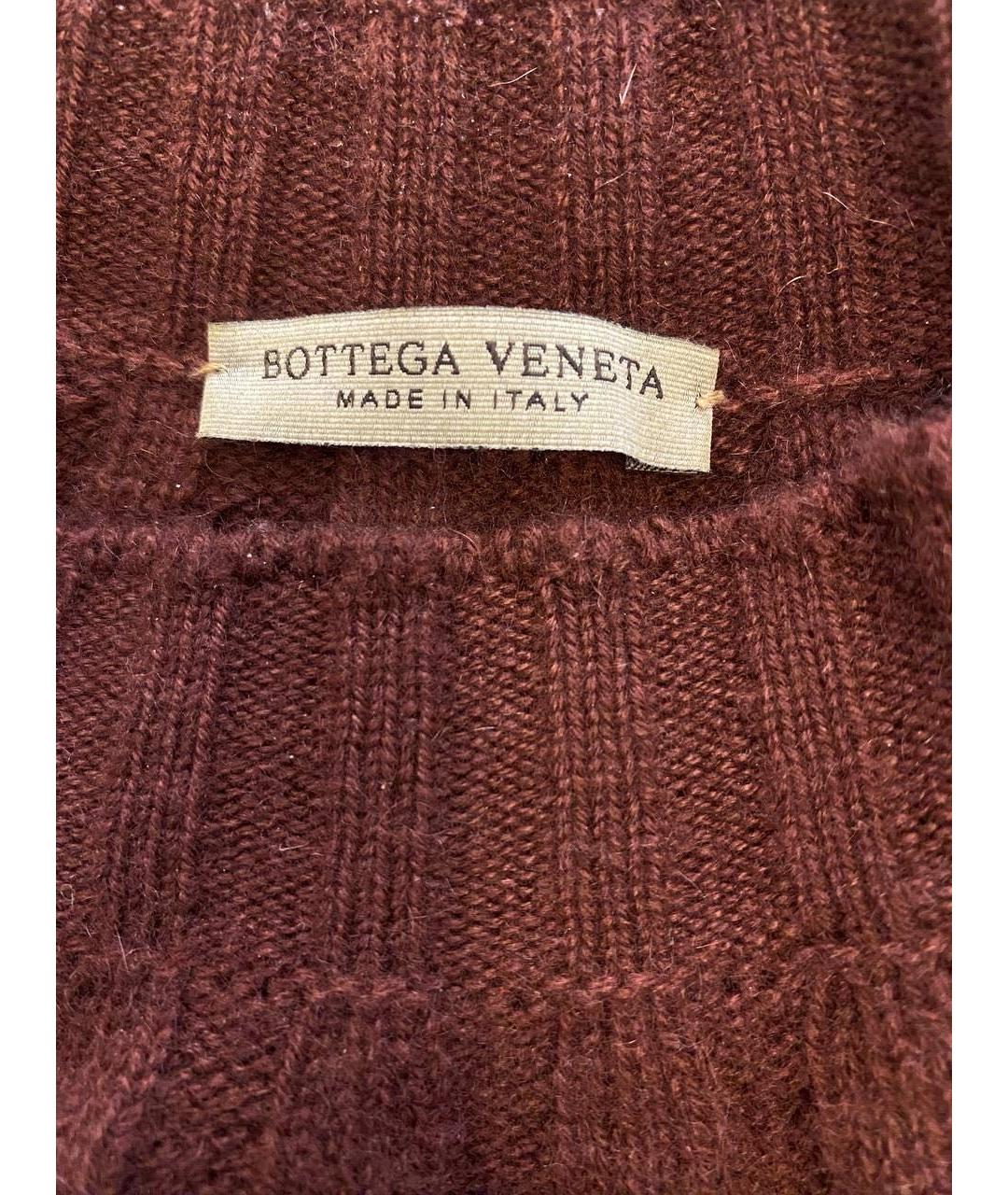 BOTTEGA VENETA Бордовый кашемировый джемпер / свитер, фото 2