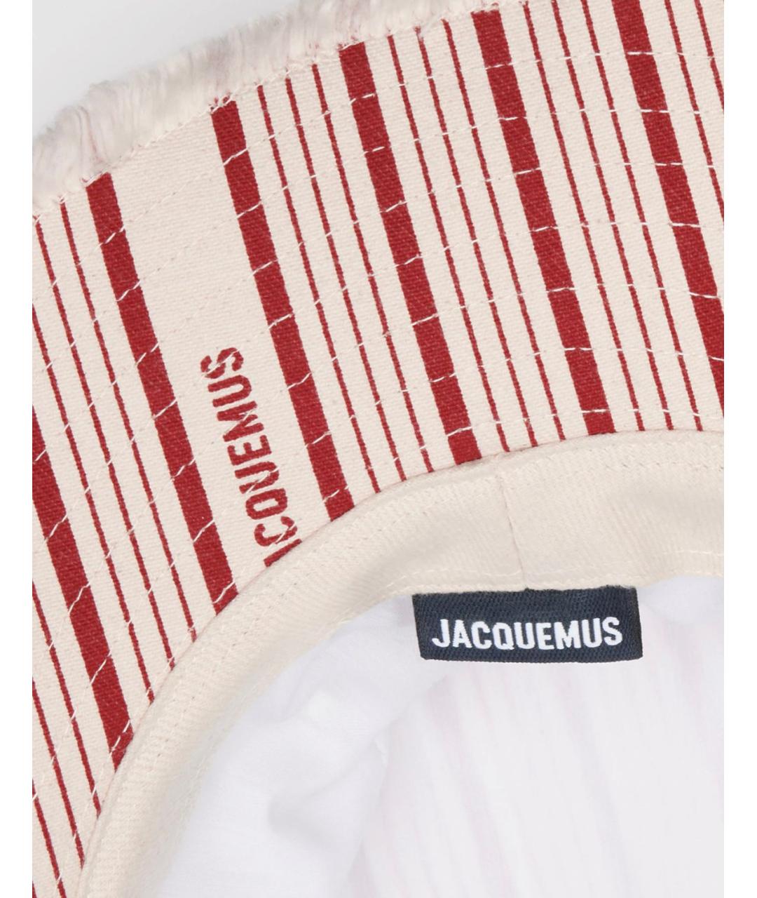 JACQUEMUS Белая хлопковая панама, фото 2