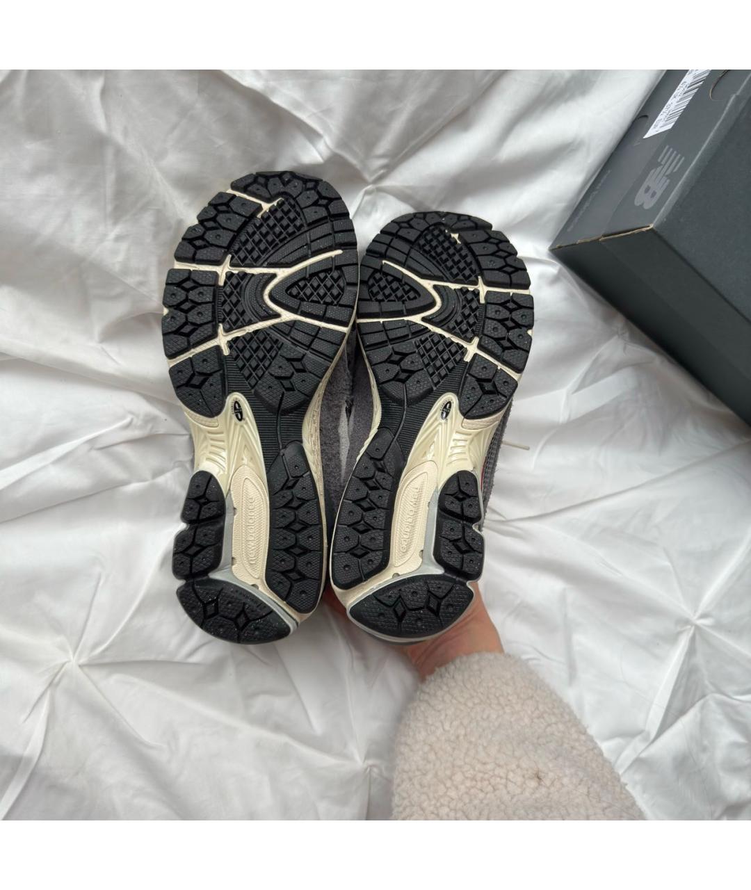 NEW BALANCE Антрацитовые замшевые кроссовки, фото 6