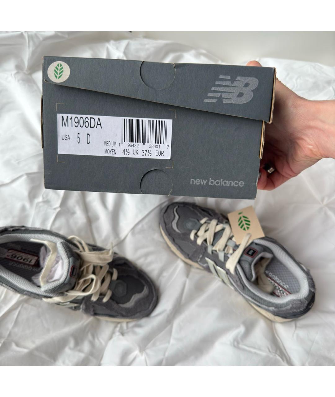NEW BALANCE Антрацитовые замшевые кроссовки, фото 7