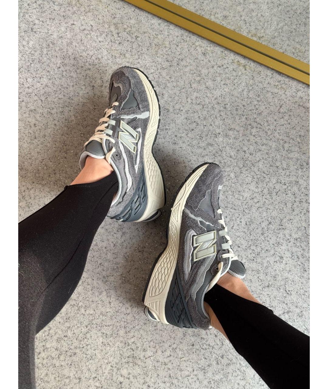 NEW BALANCE Антрацитовые замшевые кроссовки, фото 8
