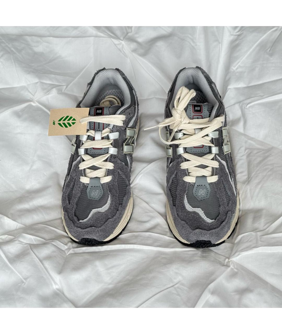 NEW BALANCE Антрацитовые замшевые кроссовки, фото 2