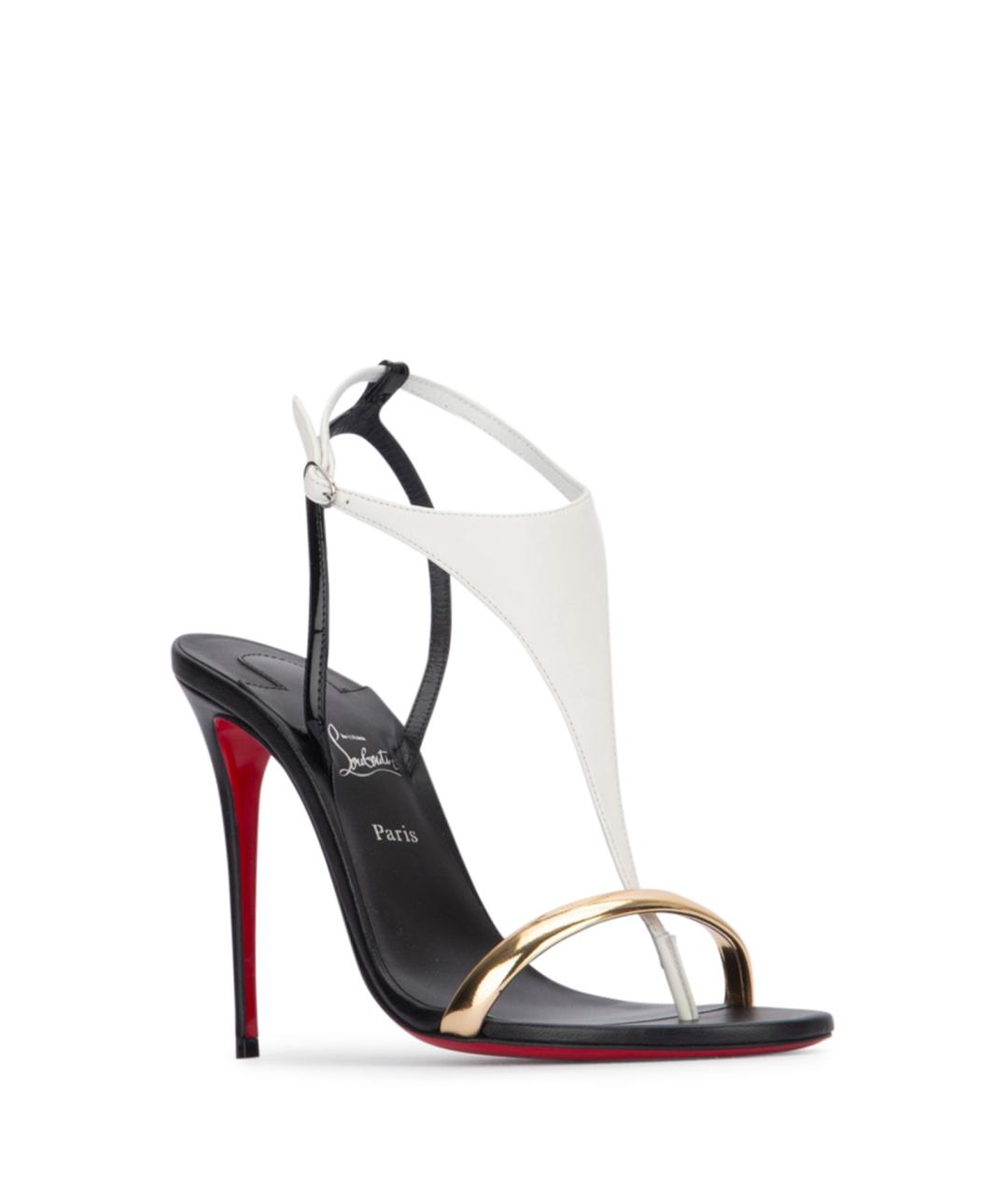 CHRISTIAN LOUBOUTIN Мульти бархатные босоножки, фото 2