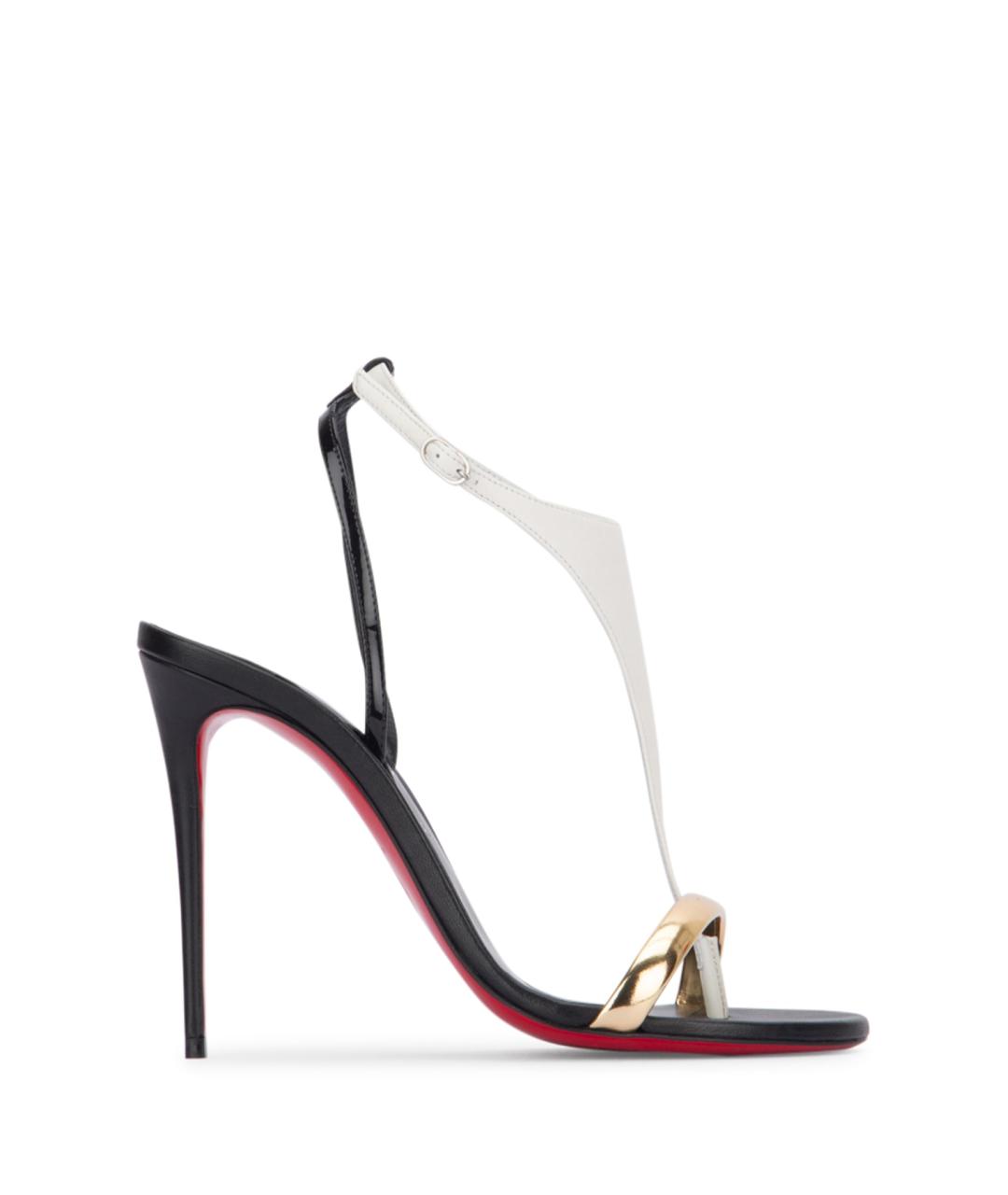 CHRISTIAN LOUBOUTIN Мульти бархатные босоножки, фото 1