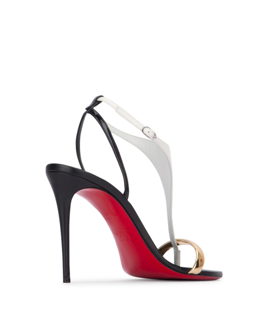 CHRISTIAN LOUBOUTIN Мульти бархатные босоножки, фото 3