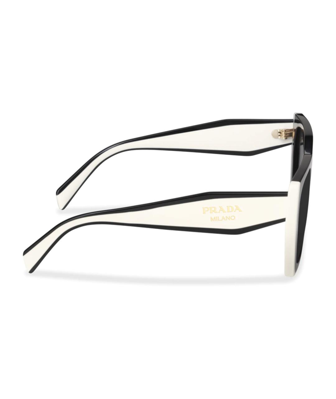 PRADA Белые пластиковые солнцезащитные очки, фото 4