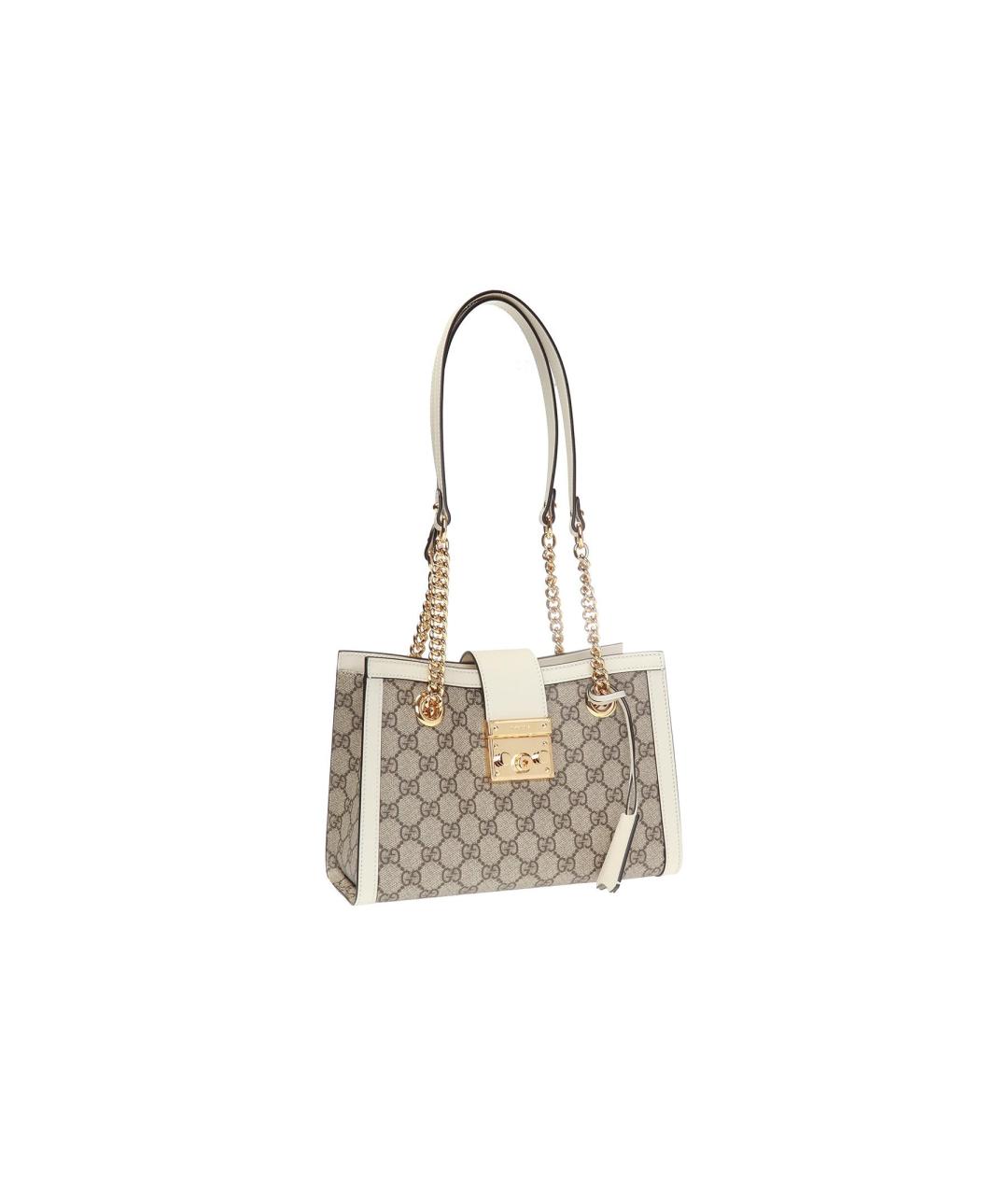 GUCCI Белая тканевая сумка через плечо, фото 2