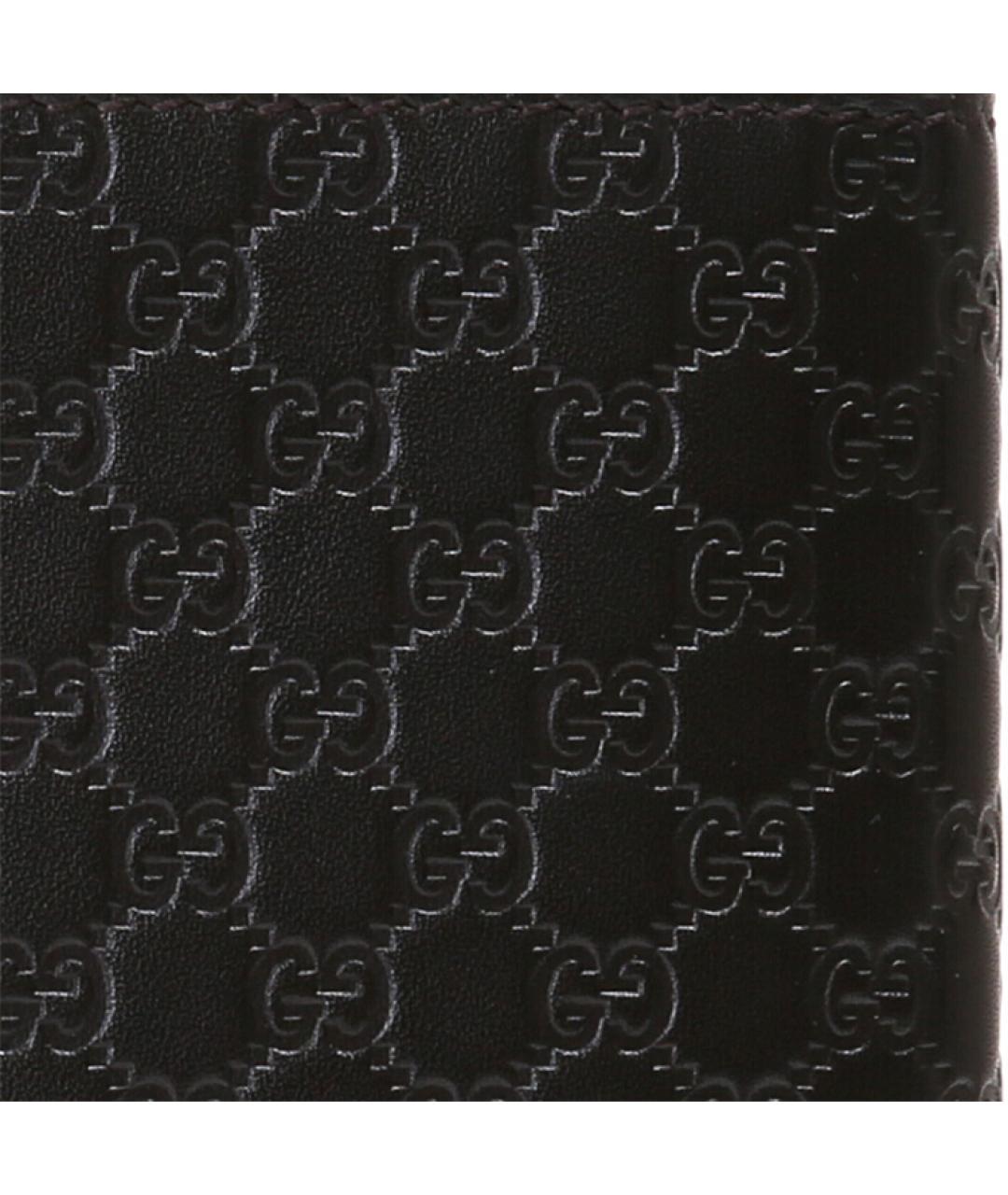 GUCCI Черный кожаный кошелек, фото 6