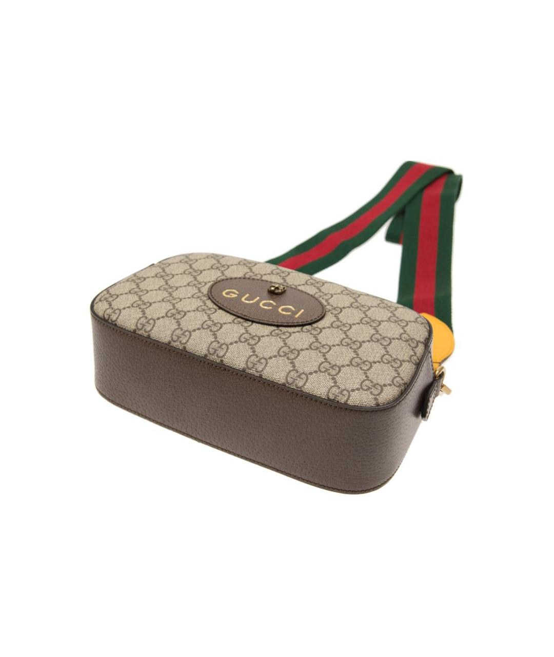 GUCCI Бежевая тканевая сумка через плечо, фото 4