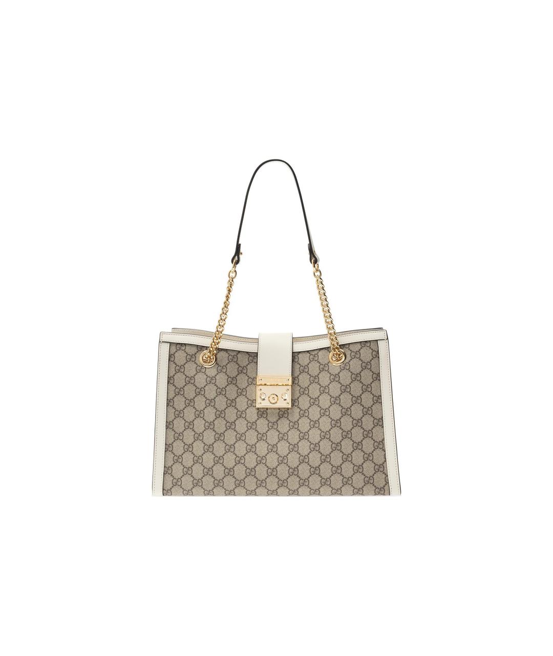 GUCCI Белая тканевая сумка через плечо, фото 1