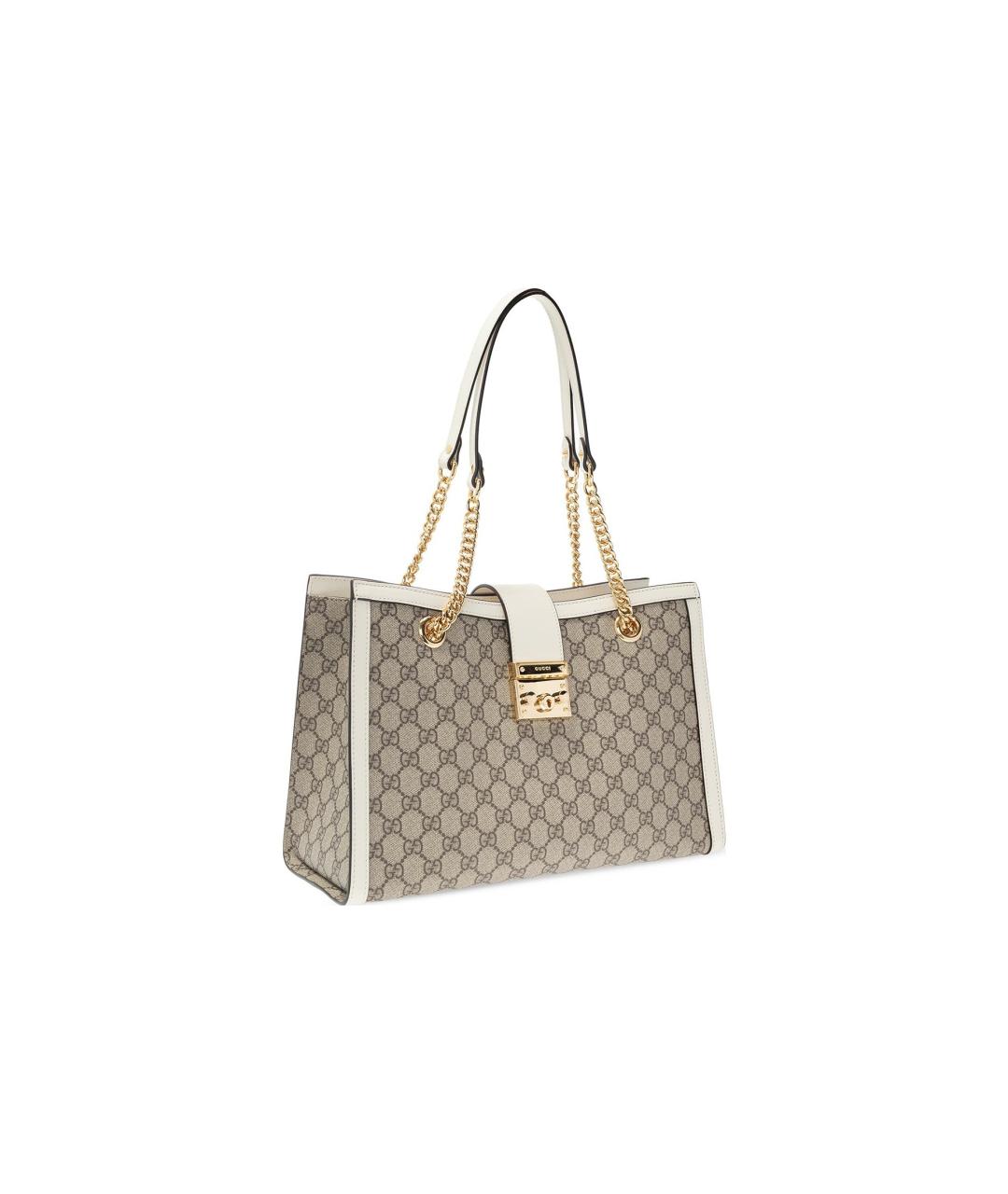 GUCCI Белая тканевая сумка через плечо, фото 2