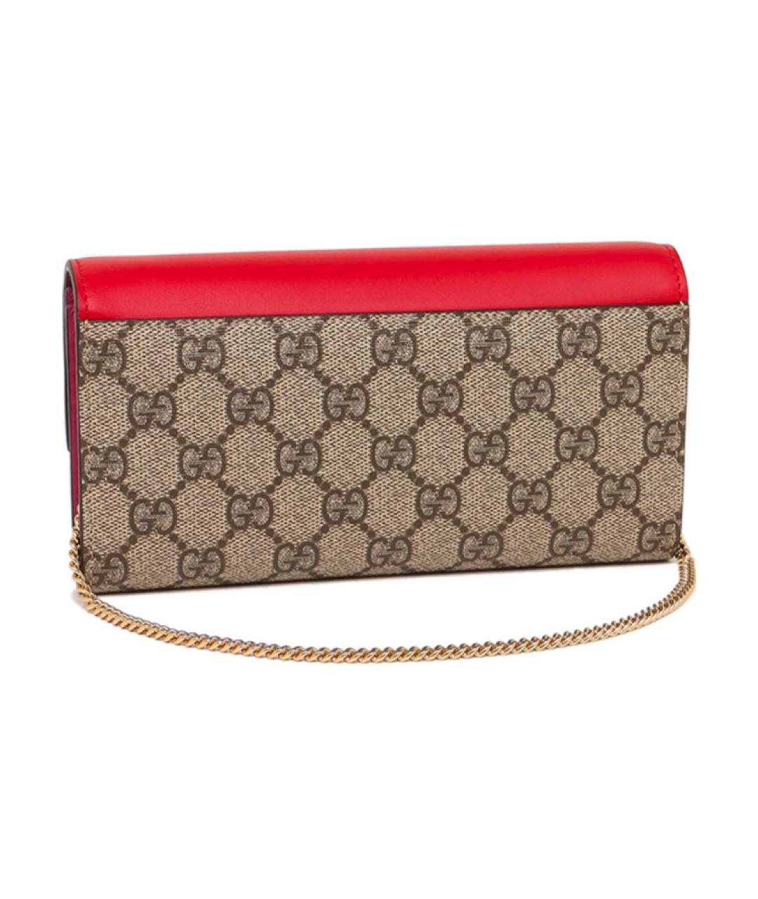 GUCCI Красная тканевая сумка через плечо, фото 2