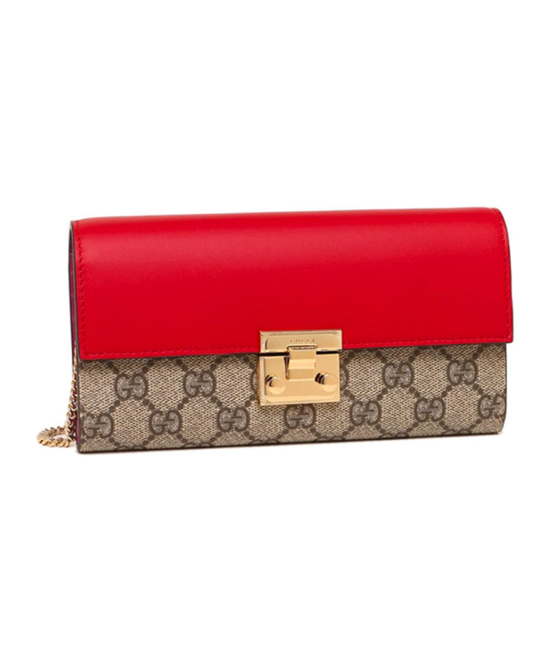 GUCCI Красная тканевая сумка через плечо, фото 3