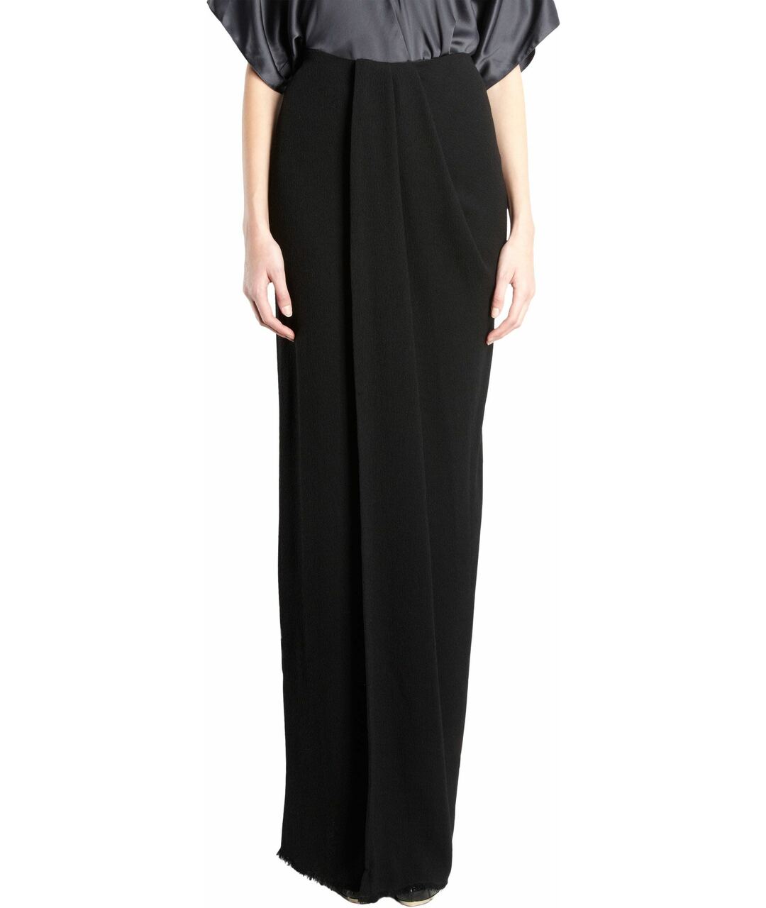 LANVIN Черная юбка макси, фото 7