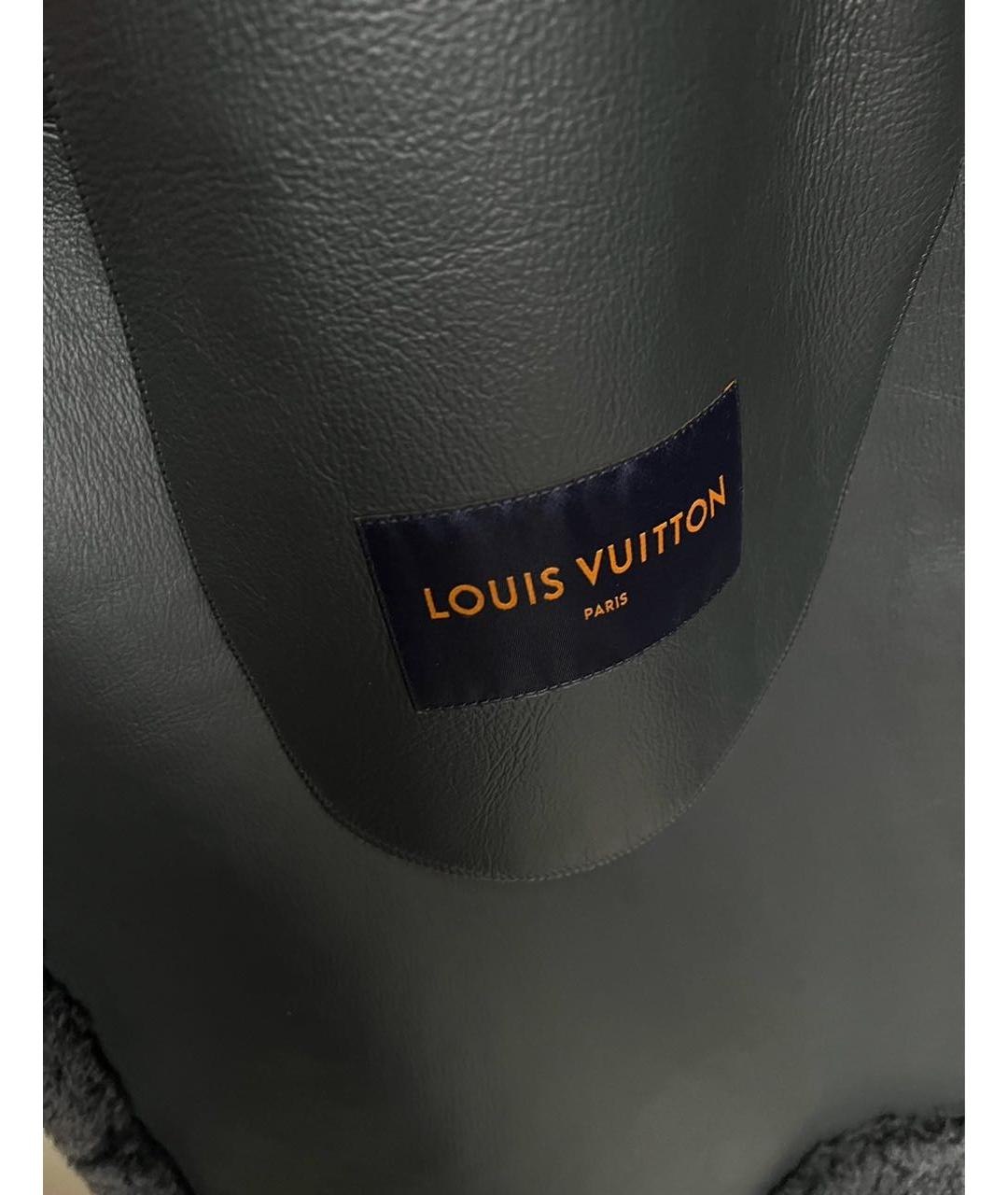 LOUIS VUITTON Антрацитовая меховая дубленка, фото 3