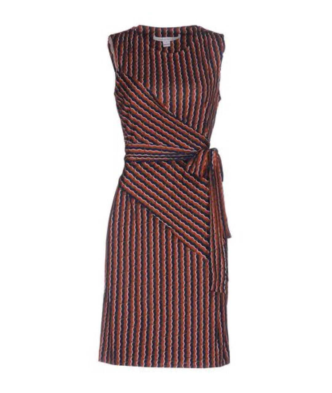 DIANE VON FURSTENBERG Мульти шелковое повседневное платье, фото 1