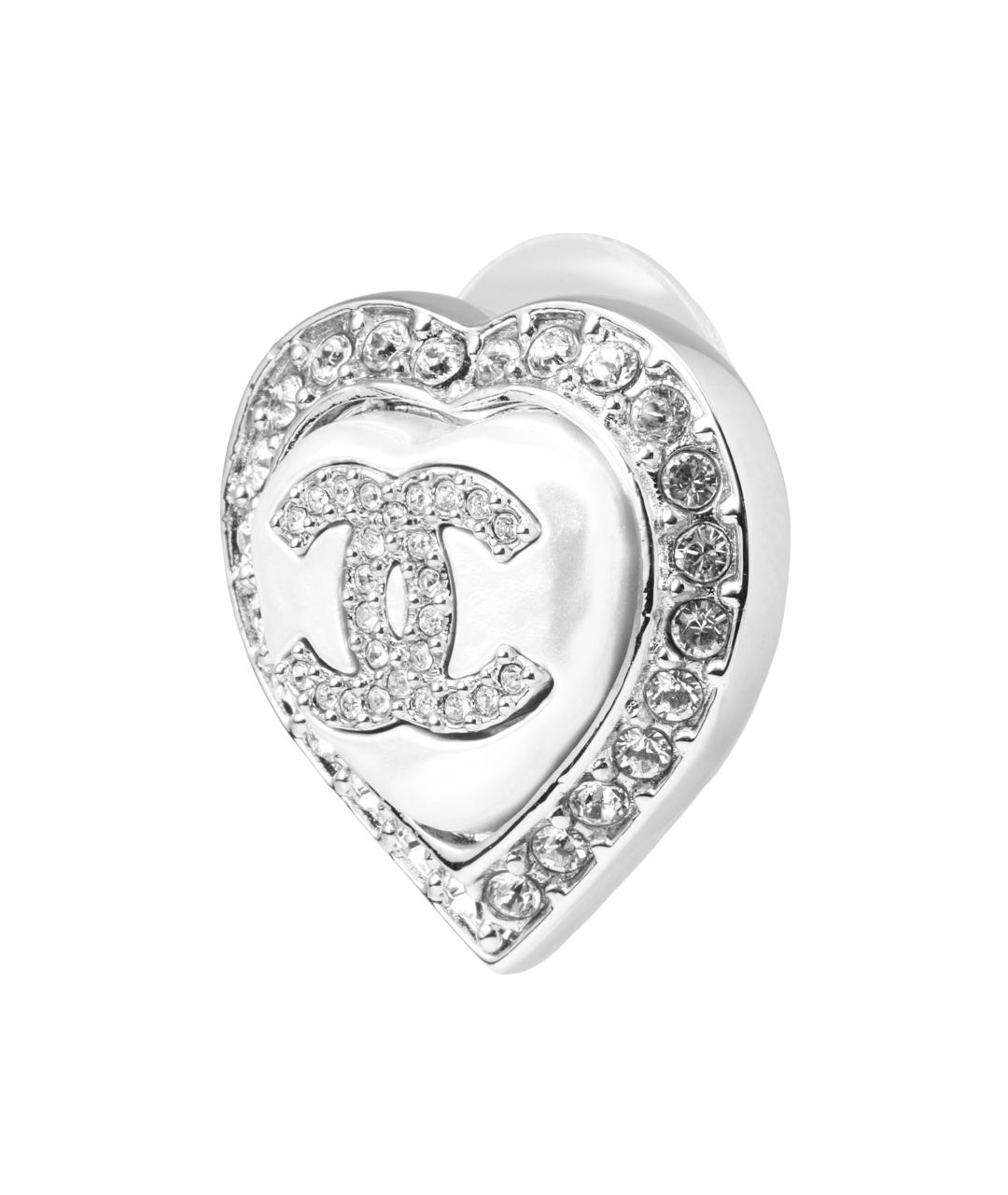CHANEL Серебряные металлические серьги, фото 3