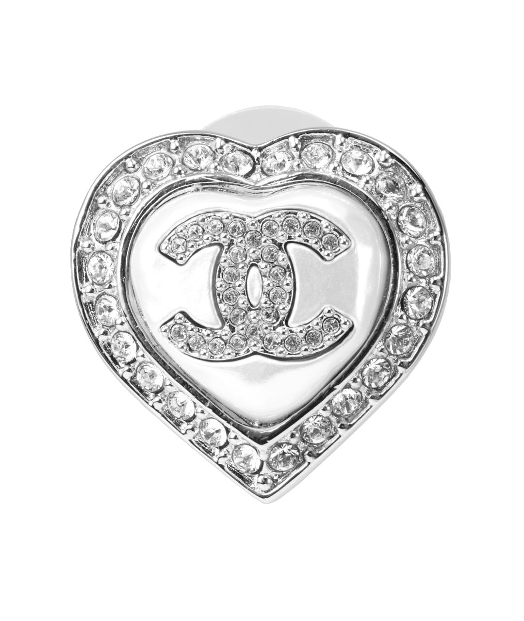 CHANEL Серебряные металлические серьги, фото 2