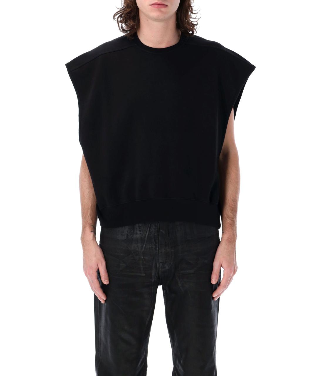 RICK OWENS DRKSHDW Черный хлопковый джемпер / свитер, фото 1