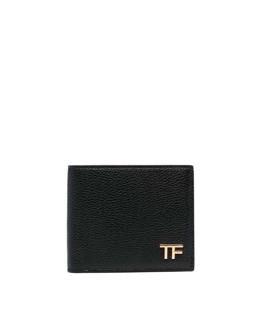 TOM FORD Черный кожаный кошелек, фото 1