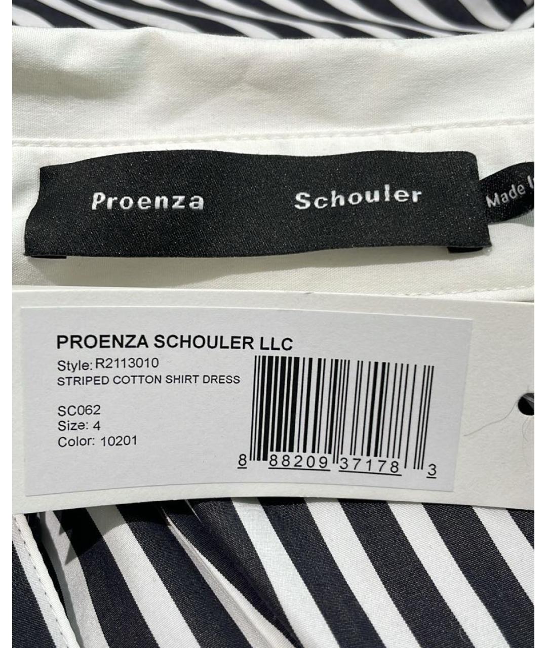 PROENZA SCHOULER Мульти хлопковое повседневное платье, фото 4