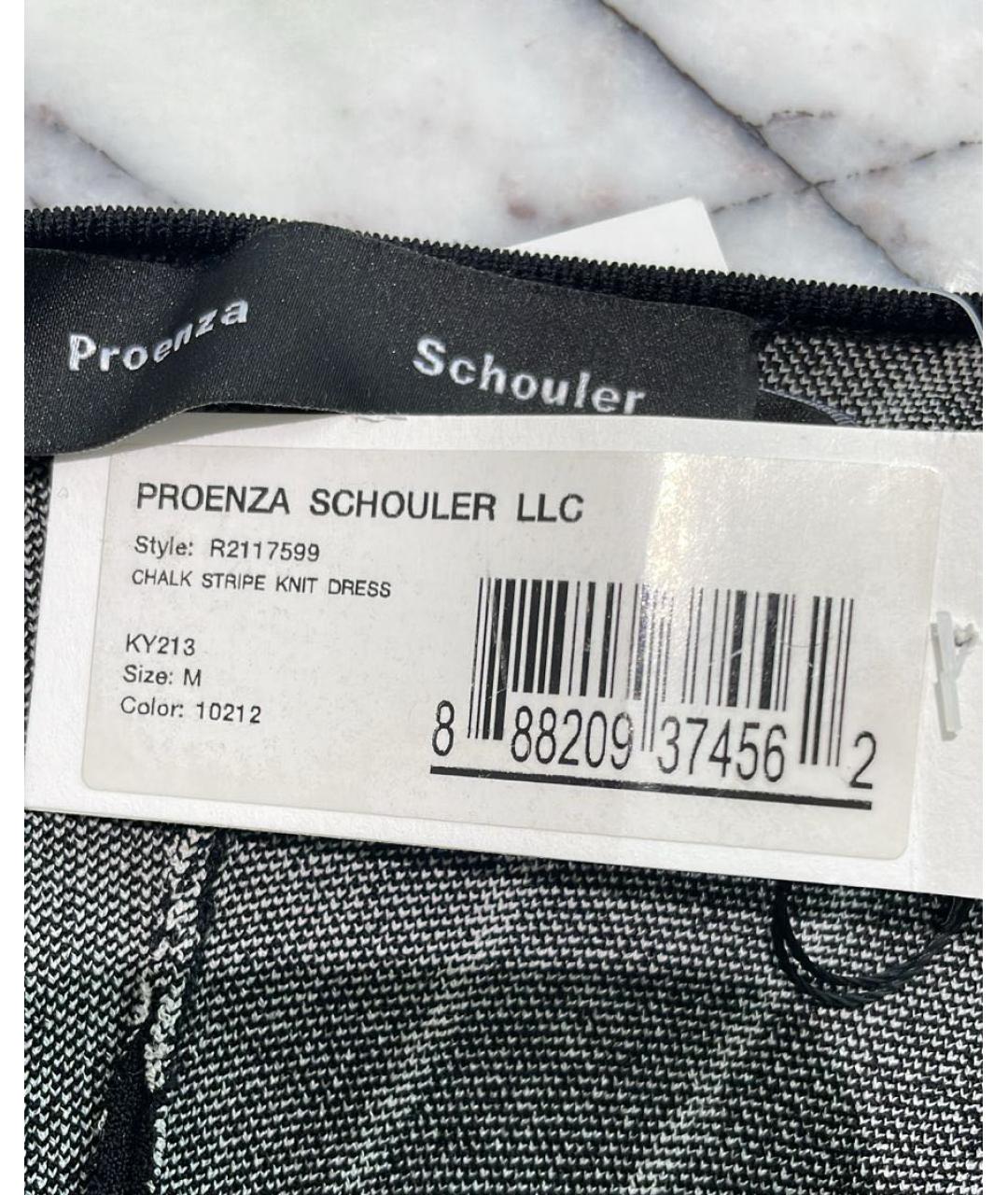 PROENZA SCHOULER Черное вискозное повседневное платье, фото 3