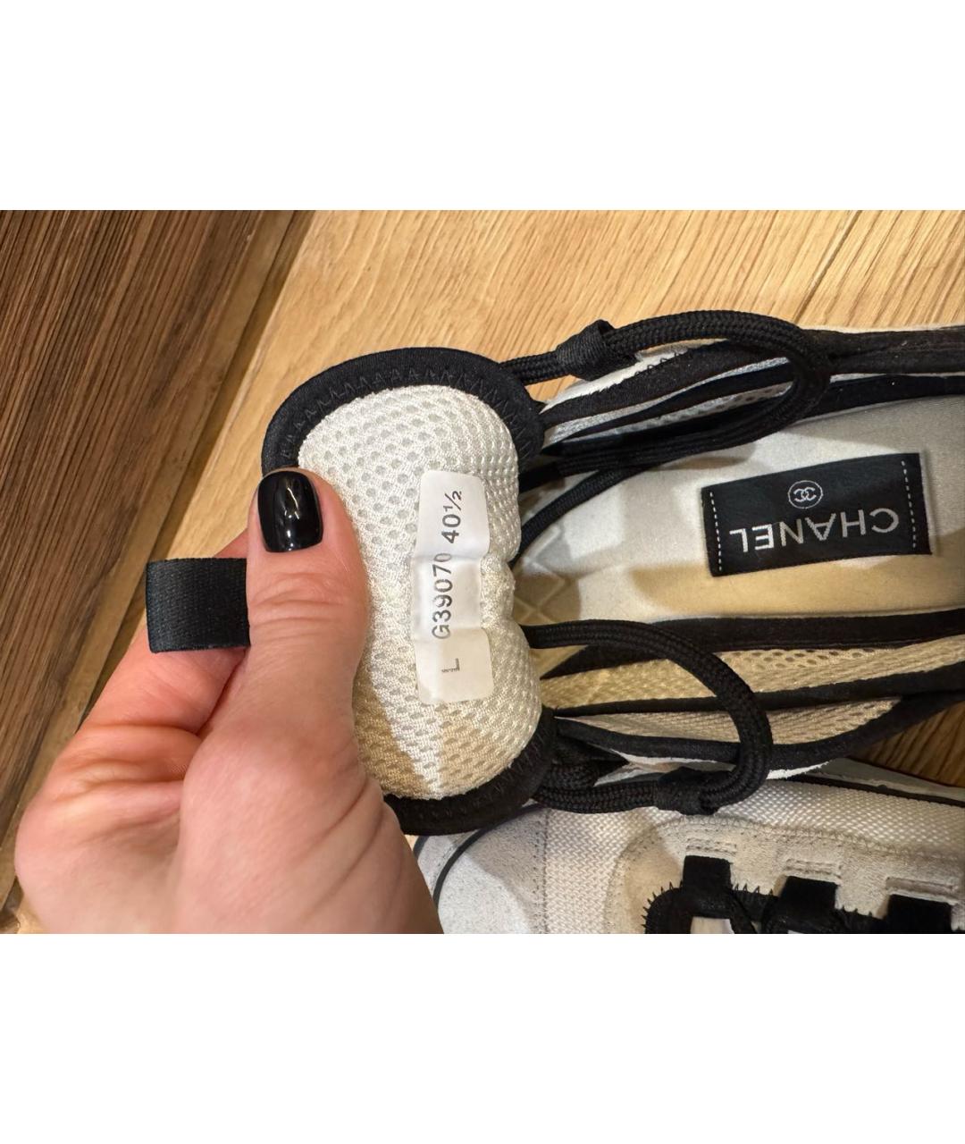 CHANEL Белые кроссовки, фото 4